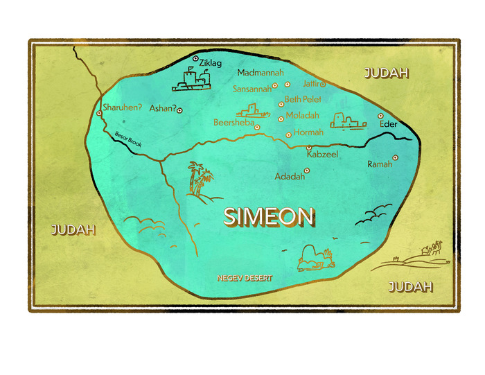 Study & Color The Tribe of Simeon